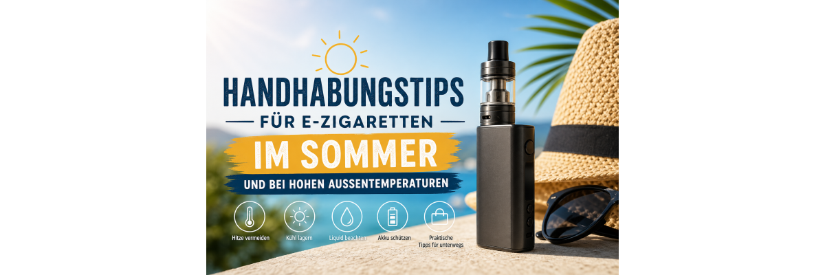 E-Zigaretten im Sommer: Handhabungstipps bei Hitze und hohen Außentemperaturen - 