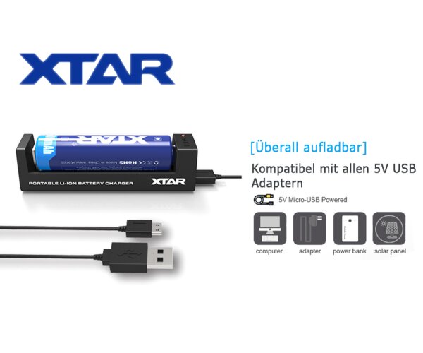 XTAR MC1 USB-ladegerät