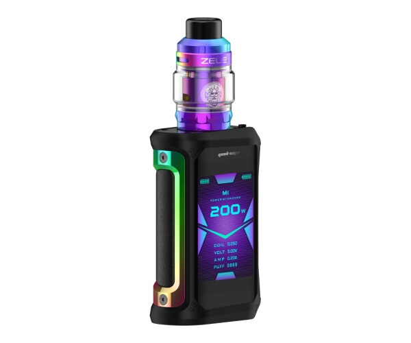 GeekVape Aegis X mit Zeus Subohm E-Zigaretten Set regenbogen-schwarz