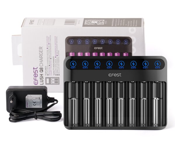 Efest - LUSH Q8 Intelligent LED Ladegerät