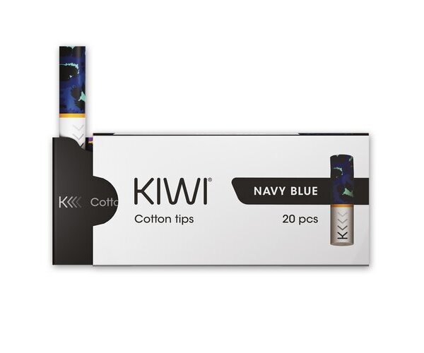 Kiwi - Cotton Filter Tips (20 Stück) Navy Blue
