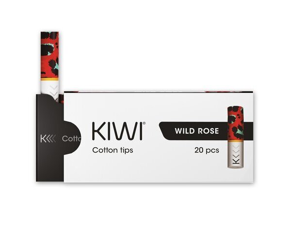 Kiwi - Cotton Filter Tips (20 Stück) Wild Rose