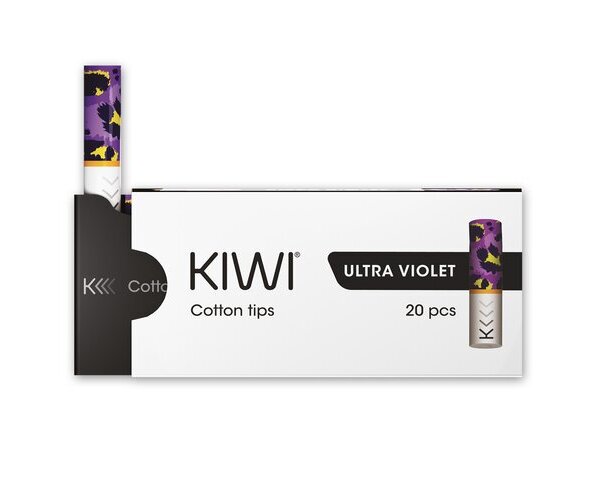 Kiwi - Cotton Filter Tips (20 Stück) Ultra Violet