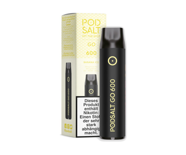 Pod Salt Go 600 Einweg E-Zigarette - Banana Ice 20 mg/ml