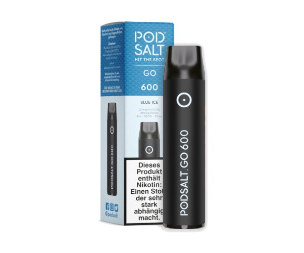 Pod Salt Go 600 Einweg E-Zigarette - Blue Ice 20 mg/ml
