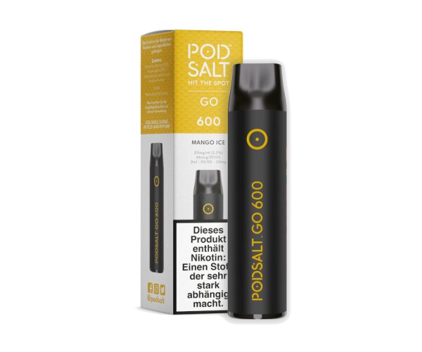 Pod Salt Go 600 Einweg E-Zigarette - Mango Ice 20 mg/ml