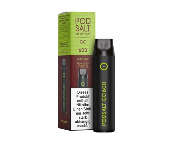 Pod Salt Go 600 Einweg E-Zigarette - Cola Lime 20 mg/ml