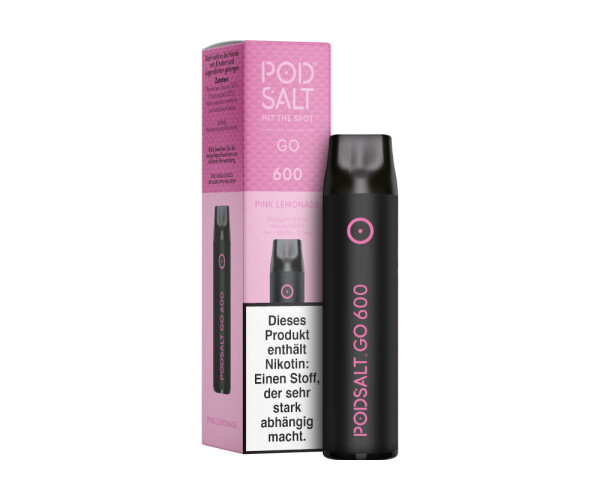 Pod Salt Go 600 Einweg E-Zigarette - Pink Lemonade 20 mg/ml