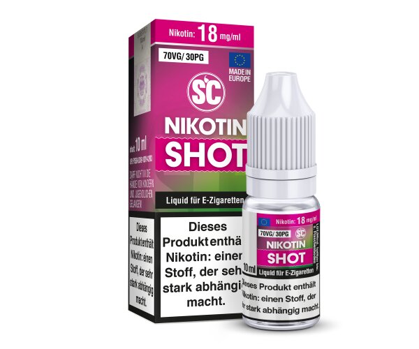 SC - 10ml Nikotin Shot 70VG/30PG 18 mg/ml