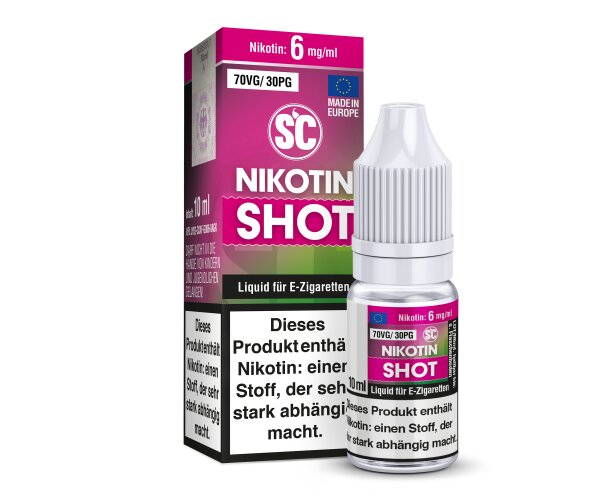 SC - 10ml Nikotin Shot 70VG/30PG 6 mg/ml