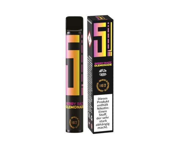 5EL Einweg E-Zigarette - Berry Razz OLemonade 16 mg/ml
