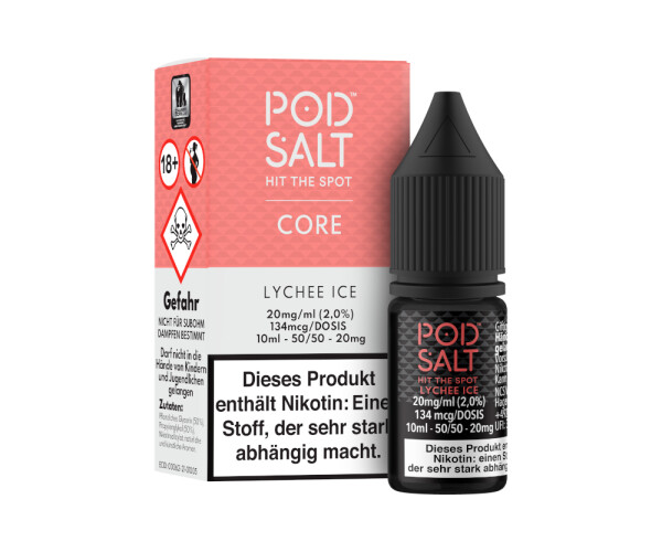 Pod Salt Core - Lychee Ice - Nikotinsalz Liquid 20 mg/ml