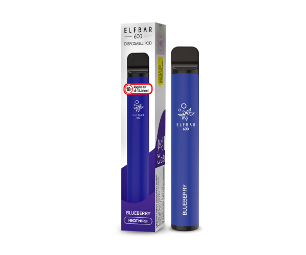 Elf Bar 600 Einweg E-Zigarette - Blueberry 0 mg/ml