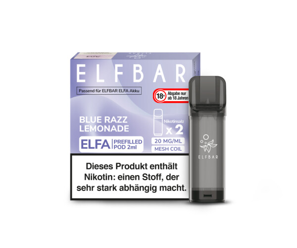 Elf Bar Elfa Pod Blue Razz Lemonade 20mg/ml (2 Stück)