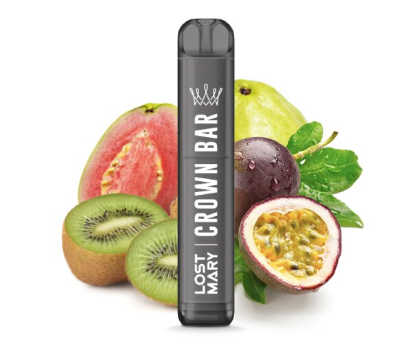 Crown Bar by Al Fakher X Lost Mary Einweg E-Zigarette - Kiwi Passionfruit Guava 20mg/ml