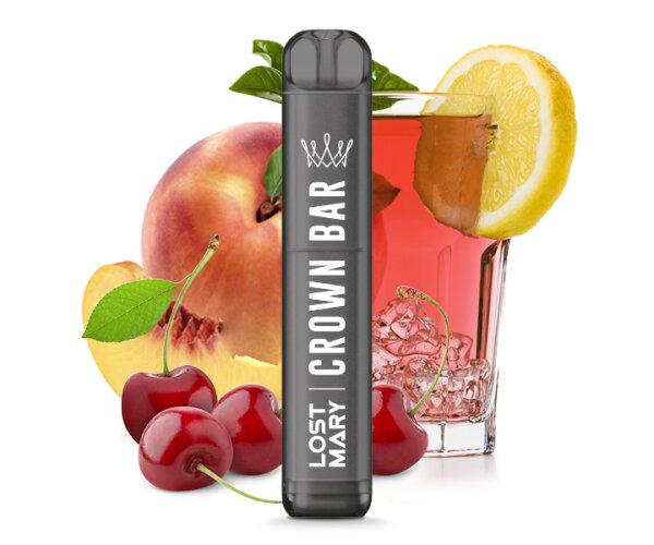 Crown Bar by Al Fakher X Lost Mary Einweg E-Zigarette - Cherry Peach 20mg/ml