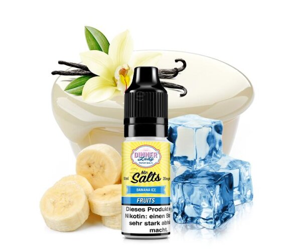 DINNER LADY - Banana Ice Nikotinsalz Liquid 20mg/ml