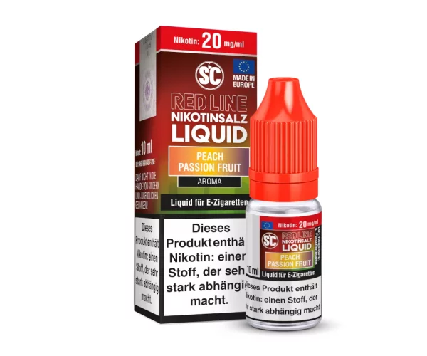 SC - Red Line - Peach Passionfruit Nikotinsalz Liquid