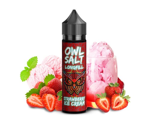 OWL Salt Longfill - Strawberry Ice Cream 10ml