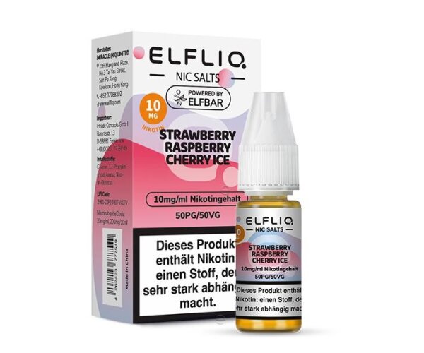 ELFBAR - ELFLIQ - Strawberry Raspberry Cherry 10ml 20mg/ml