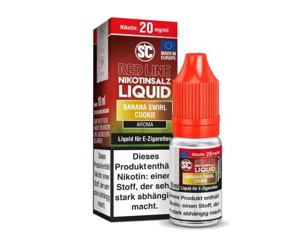 SC - Red Line - Banana Swirl Cookie Nikotinsalz Liquid 0mg/ml