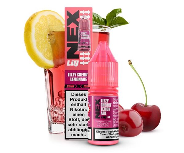 POD SALT - NexLiq Fizzy Cherry Lemonade Nikotinsalz Liquid 10 ml 20mg/ml