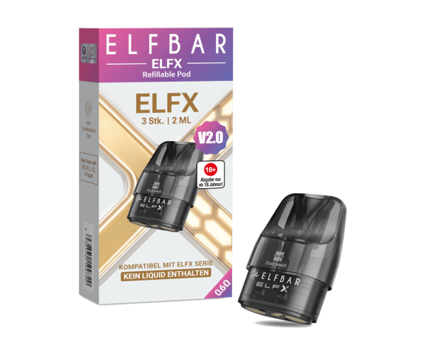 Elfbar - Elfx Pod V2 (3 Stück pro Packung) 0,6 Ohm