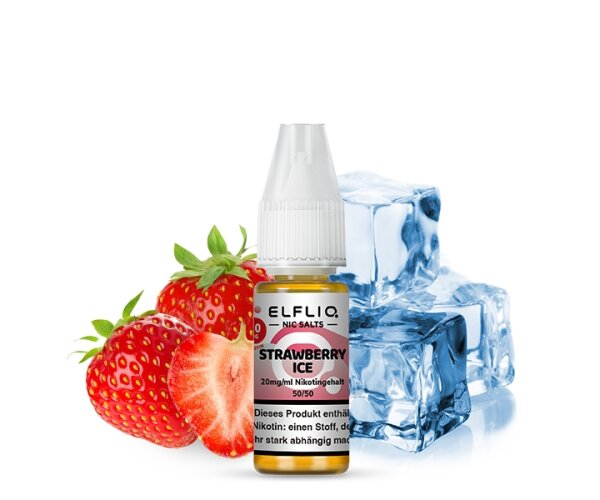 ELFBAR - ELFLIQ - Strawberry Ice 10ml 10mg/ml