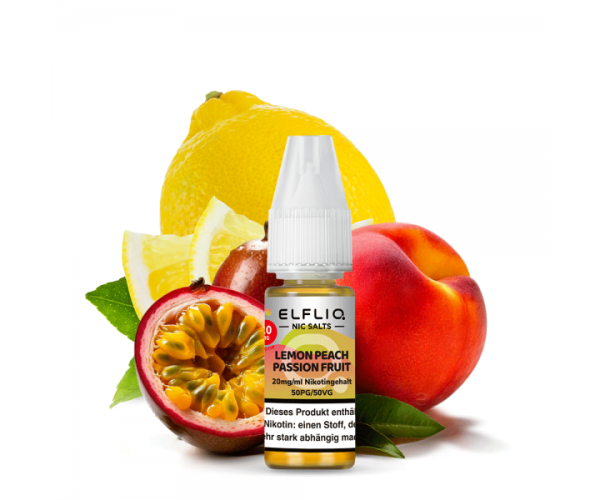 ELFBAR - ELFLIQ - Lemon Peach Passionfruit 10ml 20mg/ml