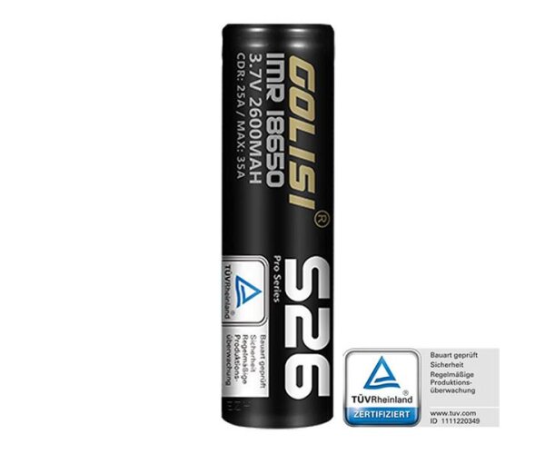 Golisi S26 18650 35A 2600mAh Akku