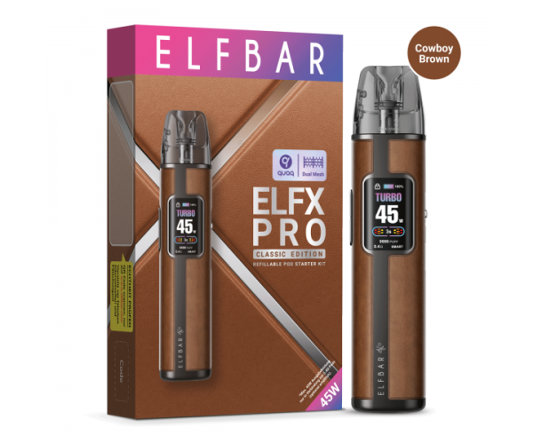 Elfbar - ELFX Pro Refillable Kit Cowboy Brown