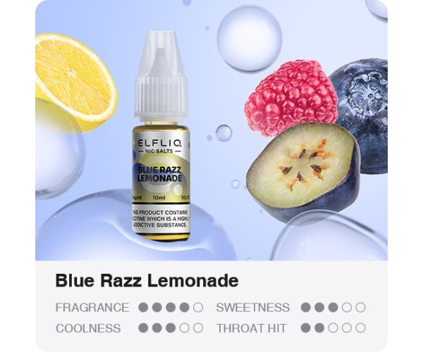 ELFBAR - ELFLIQ - Blue Razz Lemonade 10ml 10mg/ml