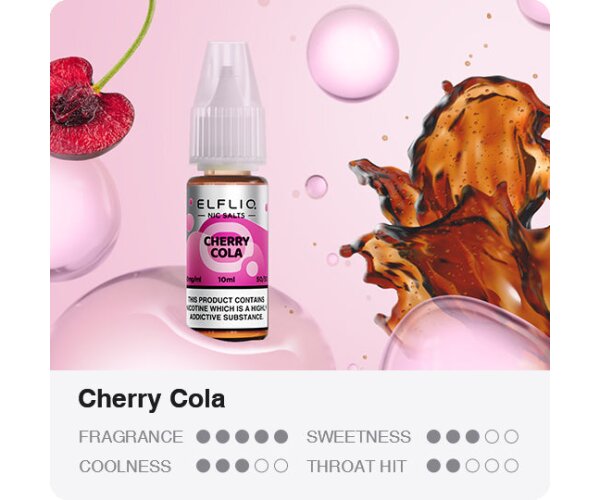 ELFBAR - ELFLIQ - Cherry Cola 10ml 10mg/ml