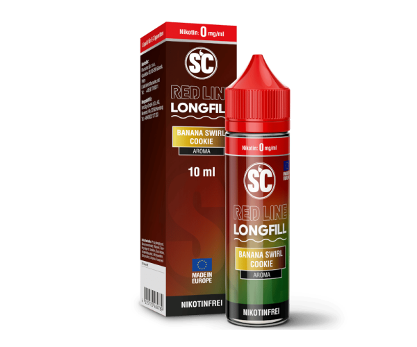 SC - Red Line - Longfills 10 ml Banana Swirl Cookie