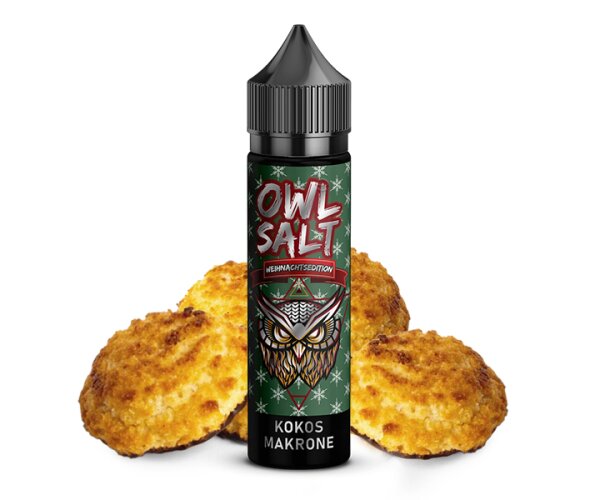 OWL Salt Longfill - Weihnachtsedition Kokos Makrone Aroma 10ml